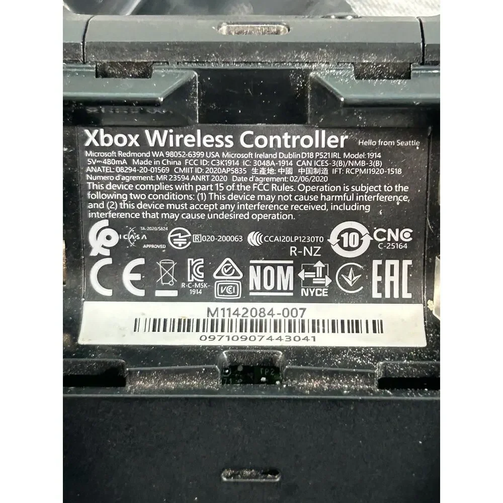 Microsoft Xbox One Wireless Controller Black 1914 Video Games PC Not Tested